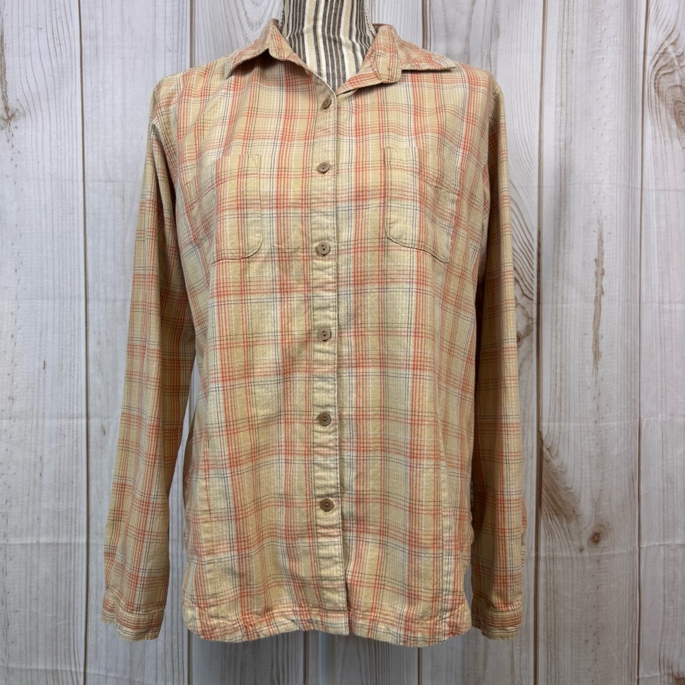 Woolrich Vintage Button Up Shirt Outdoor Plaid Cotton Classic Flannel Sz Medium